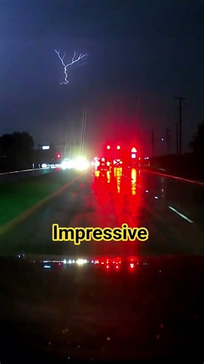 Thunder 🌩 ⚡️ #satisfying #impressive #weather #rain #storm #thunder #road #driving #thunderstorm