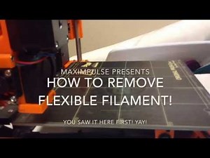 Flexible TPU filament sticking? How to remove prints EASILY!! (3D printing tip)