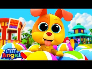 Bingo the Dog on the Beach | Animal Learning Videos | Little Angel Kids Songs & Nursery Rhymes