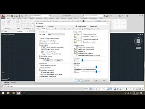 Cambiar el tema de autocad a oscuro o claro 2d y 3d