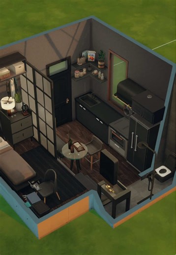 Building A Modern Micro Home in The Sims 4