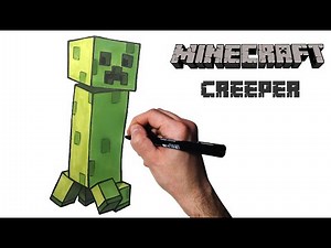 How to Draw a CREEPER from Minecraft 👾🟢 STEP BY STEP drawing