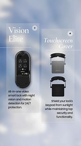 Protect your Lockly like you do your phone screen 😎 The Vision Elite already brings 24/7 security to your door—pair it with the Touchscreen Cover to shield your keypad from sun, heat, and everyday wear. It’s reliable home security, now with extra TLC 🔐✨ A must-have duo for your front door 😉 Models: Lockly Vision Elite (PGD798NVMB), Touchscreen Cover for Vision Elite (PGA717) #Lockly #VisionElite #SmartHomeEssentials #TouchscreenCover #SmartSecurity #TechCare #HomeUpgrade #SecureInStyle #Moder