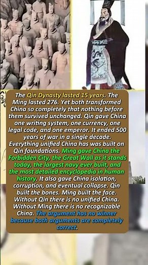 Qin vs Ming — Which Dynasty CHANGED China More #historyshorts #china #chinahistory #history