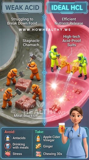 Stop the Bloat! 🧪🔥 (The Stomach Acid Secret) #StomachAcid #DigestionHacks #GutHealth #USAWellness.