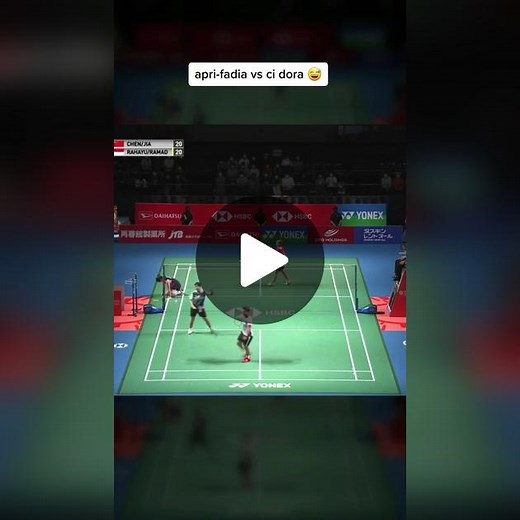 ranking 40 loh bisa mengimbangi permainan ranking 1 dunia #apriyanirahayu