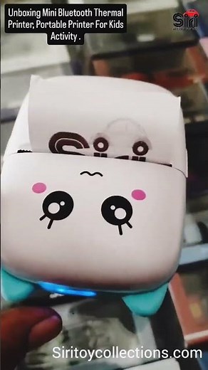 Unboxing Mini Bluetooth Thermal Printer 📸✨ | Fun Portable Printer For Kids | #PortablePrinter #Kids