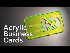 Acrylic Business Cards - RockDesign.com