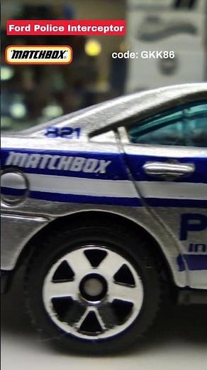 Ford Police Interceptor Matchbox GKK86 1/64 Scale Diecast Model Car Sky Busters
