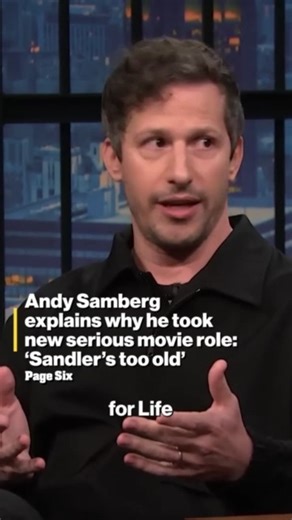 Andy Samberg explains why he took a new role. | New York Post Video
