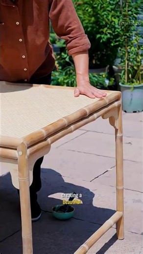 Handcrafted Bamboo Tea Table | Eco-Friendly, Strong & Minimal Design