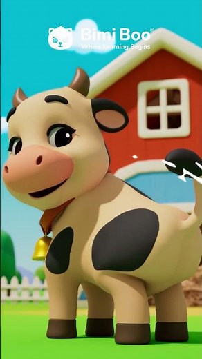 So Cute! Lola the Cow Song 🐄💛 Nursery Rhymes 🎶 Bimi Boo #kidssongs
