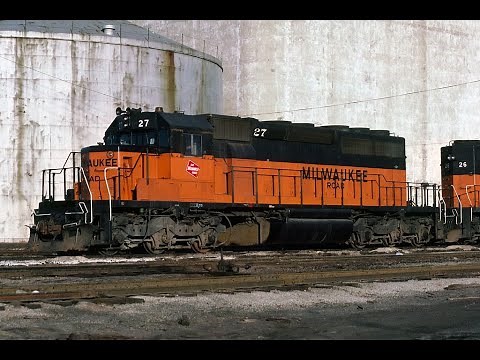 Official Milwaukee Road Video Archive: SD40-2 Locomotives On The Foreign Rails: SD40-2, EMD Products
