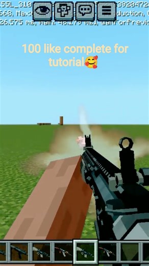 100 like complete for tutorial😫#minecraft