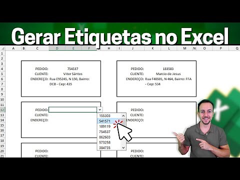 How to Make Labels in Excel to Print | Label with List of Items