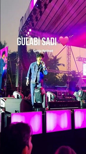 Gulabi Sadi (Live) | Sanju Rathod | Spotify I-Pop Icons Concert | Viral Marathi Song Performance