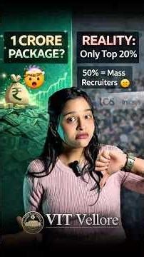 VIT University Placement Reality: Dreams vs Data Explained.