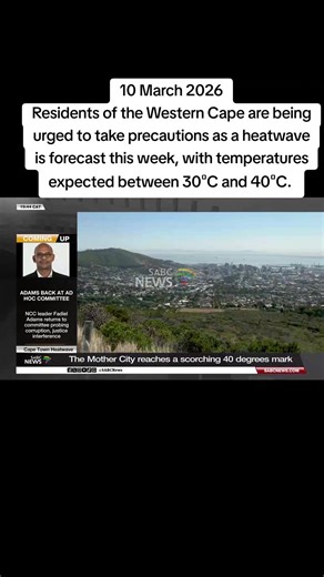 #tiktoknews #heatwave #westerncape #capetown #weathertok