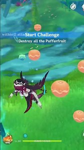 Pufferfruit challenges in Genshin Impact #genshinimpact #pufferfruit