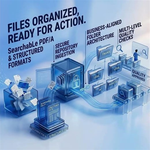 Electronic Document Management System (eDMS): An easy way to store and manage your data digitally.