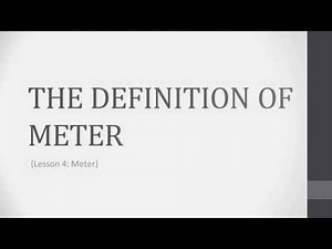 Music Theory Lesson 4.1 - The Definition of Meter