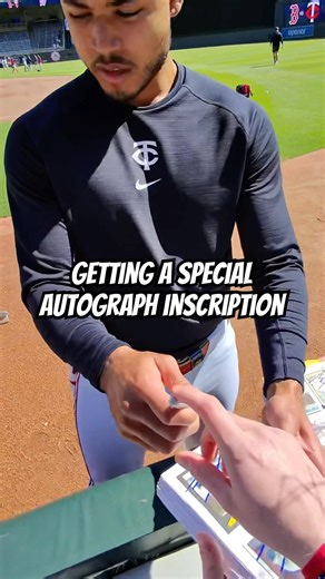Getting a special Jackie Robinson Day inscription on an autograph from Taj Bradley #shorts