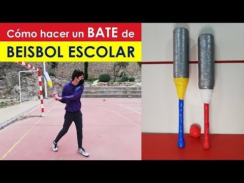Cómo hacer un BATE de BEISBOL de uso ESCOLAR de manera sencilla.