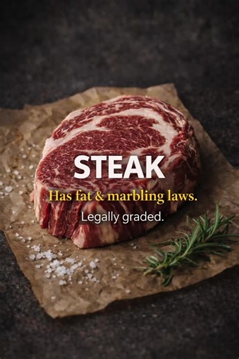 Steak is graded by fat. Beer had ingredient laws. Modern food has marketing. Stop eating the menu. #StopEatingTheMenu #RealFood #UltraProcessedFood #FoodTruth #UKFood