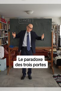 Voici un paradoxe qui a fait couler beaucoup d'encre. C'est le paradoxe de trois portes, aussi appelé paradoxe de Monty Hall. Pour bien le traiter, on inaugure un nouveau format : le tableau dans le salon. Dites-moi ce que vous en pensez, sinon je le remets dans ma culotte. Salukes #science #physique #profbucella #logique #mathematique #probabilites #montyhall #lasciencepeuttout #paradoxe | Professeur Fabrizio Bucella