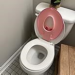 Bright Starts Disney Baby Stitch Flip & Sit Potty Training Seat, Attaches to Toilet Securely, Space Saving Design Fits Most Toilets, Easy to Clean