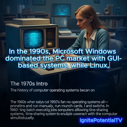 The history of computer operating systems began in the 1950s when early computers had no operating systems at all—programs were loaded and run manually using punch cards and switches. In the 1960s, batch operating systems emerged, allowing computers to execute jobs sequentially, followed by time-sharing systems that enabled multiple users to interact with a computer simultaneously. The 1970s introduced UNIX, a powerful, multi-user operating system that greatly influenced modern OS design. During