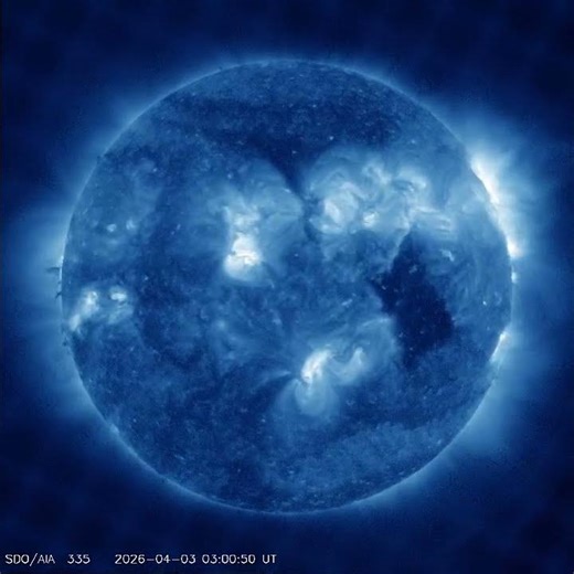 Triple Solar Storm, The Sun Today April 4, 2026 #space #universe #science