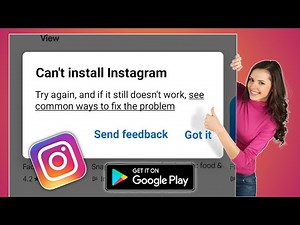 How to Fix Can't Install Instagram App Error on Google Play Store