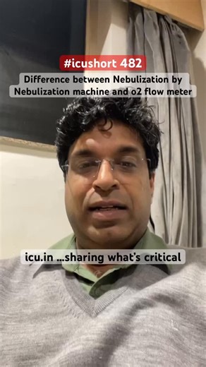 The ICU Channel by ESBICM on Instagram: "Difference between Nebulization by Nebulization machine and o2 flow meter"
