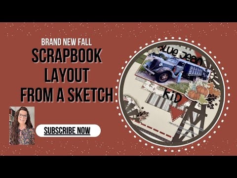 Scrapbook Layout From a Sketch | Beautiful Brand New Products!