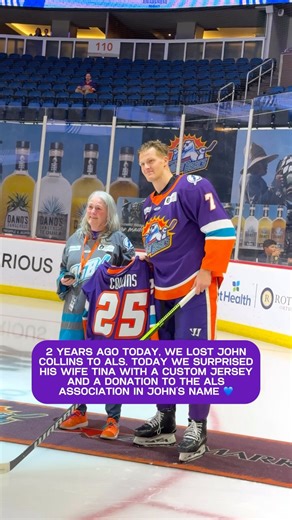 Orlando Solar Bears Hockey on Instagram: "Tonight, on ALS Awareness Night, we honor John Collins  His strength and legacy inspire us as we unite in the fight against ALS."