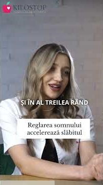 Reglarea somnului accelerează slăbitul - Dr. Mădălina Piștea
