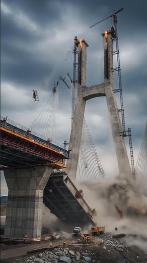 SHOCKING Bridge Demolition: Controlled Explosion Collapses Giant Structure!