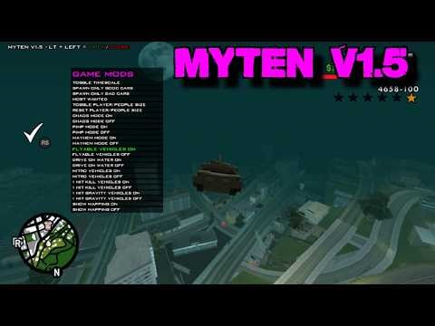GTA San Andreas HD Mod Menu (Myten V1.5 VIP) (Update Showcase + More Options!) Download (Xbox 360)