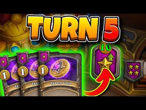 Tier 5 on Turn 5!! FULL GREED ‪@ZorgoHS‬ | Hearthstone Battlegrounds Commentary