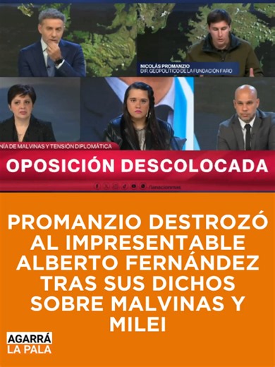PROMANZIO DESTROZÓ AL IMPRESENTABLE ALBERTO FERNÁNDEZ TRAS SUS DICHOS SOBRE MALVINAS Y MILEI