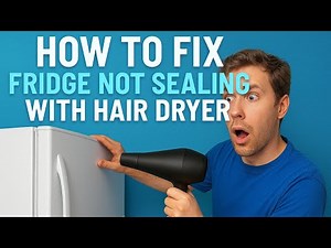 Fridge Door Not Sealing? Easy DIY Fix with Hair Dryer (Step-by-Step Guide)