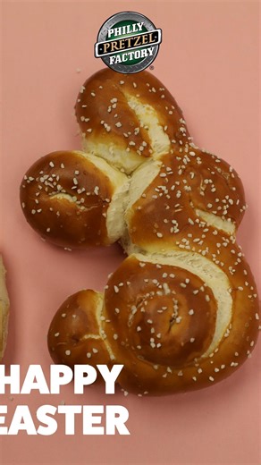 Hoppy Easter! 🐰 💚 #easter #eastersunday #phillypretzelfactory #snacktime #hoppy #bunny #eastersnack #candy #softpretzel | Philly Pretzel Factory