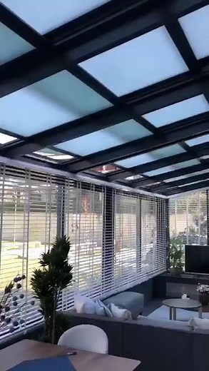 Motorized Retractable Glass Roof System