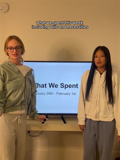 We have to start by saying we are both INCREDIBLY thankful to be in these positions!!! Here is our FULL week of spending!!! #whatispent #finance #budgetfriendly #bestfriends #bills @Peacock @Netflix @Paramount @hulu