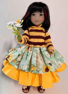 Handcrafted Flower Bee – Elegant Ruby Red Clothing, Ruby Red Siblies (12 Inches), Collectors Item, Handmade Gift, Limited Edition - Etsy Canada