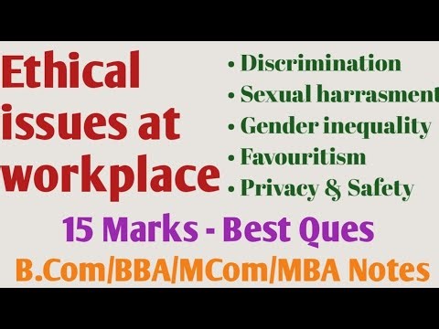 Ethical issues at workplace | How to solve | Unethical behaviour at workplace