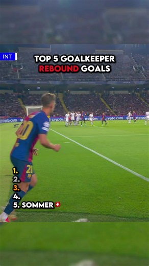 Top 5 goalkeeper rebound goals
