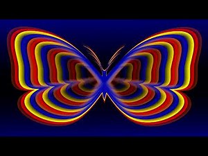 Sleeping and Relaxing Wallpaper - Rainbow Butterflies - 4K UHD Video - Background Video Loop