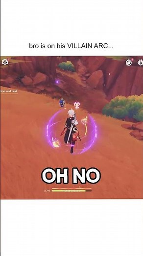 Bro started his VILLAIN ARC... 😭 #genshinimpact